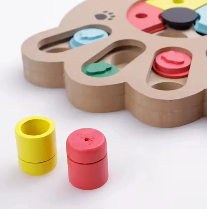 PUZZLE INTERACTIVO DISPENSADOR DE COMIDA PARA PERROS CON DISEÑO EDUCATIVO - 3