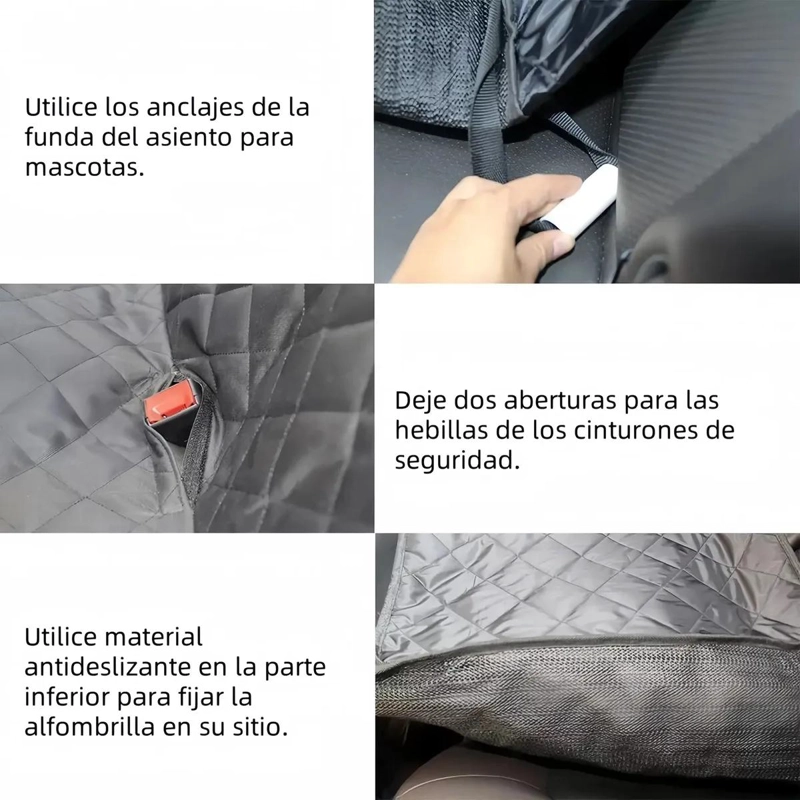 PROTECTOR IMPERMEABLE PARA ASIENTO DE AUTO PARA PERROS Y MASCOTAS - 3