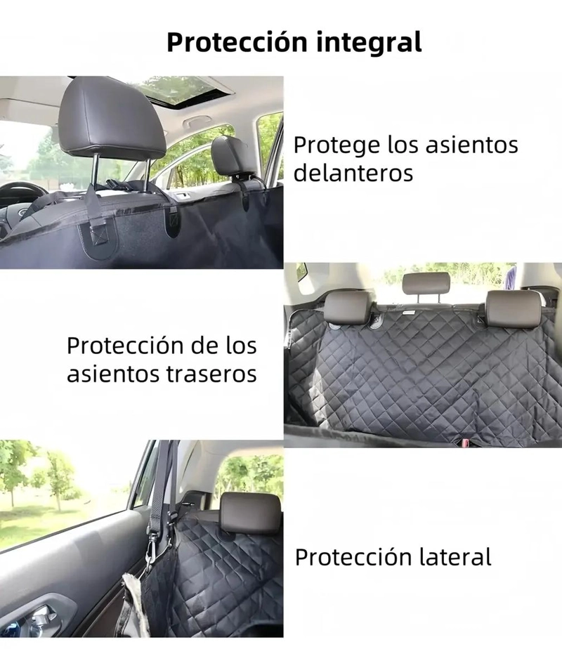 PROTECTOR IMPERMEABLE PARA ASIENTO DE AUTO PARA PERROS Y MASCOTAS - 4