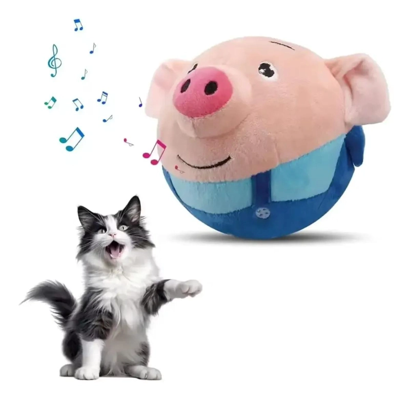 PELOTA INTERACTIVA PARA MASCOTAS CON SONIDO Y CARGA USB - 5