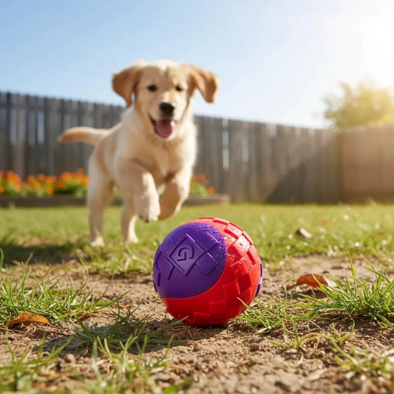 PELOTA PARA PERROS CON SONIDO SQUEAK TAMAÑO MEDIANO PACK 2 UNIDADES - 2