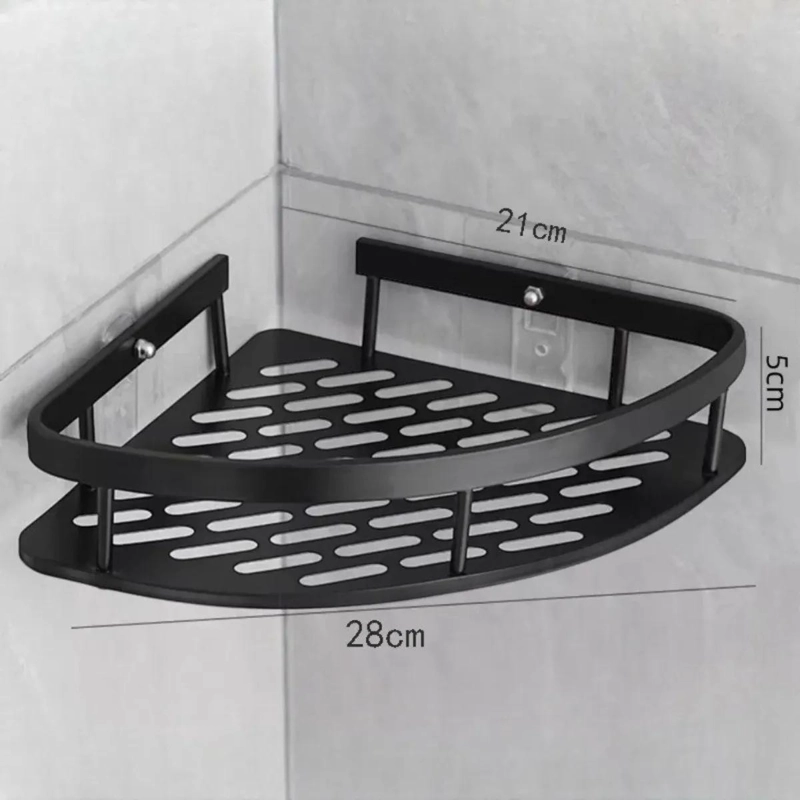 ESQUINERO ORGANIZADOR PARA DUCHA BAÑO SET 2 PIEZAS COLOR NEGRO - 5