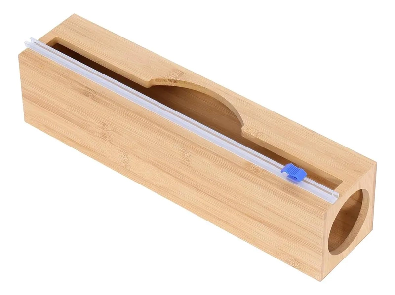 DISPENSADOR DE PAPEL DE BAMBU PARA ROLLOS DE COCINA Y FILM - 3