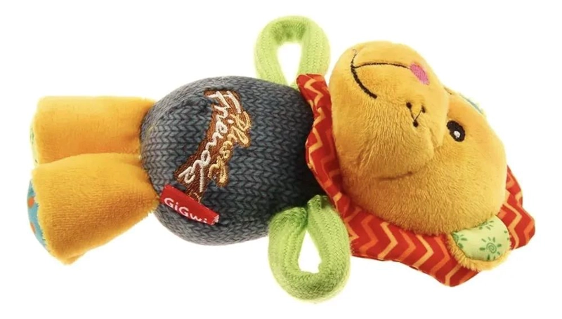 PELUCHE PARA PERROS CON FORMA DE LEON Y SONIDO INCORPORADO - 2