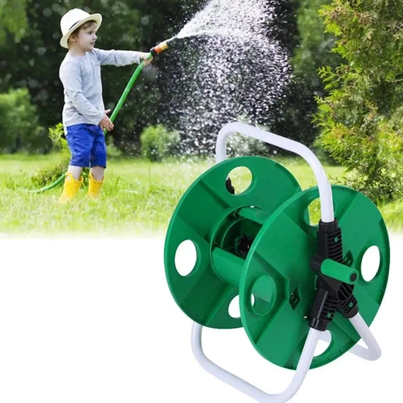 ORGANIZADOR PORTATIL PARA MANGUERA DE RIEGO DE JARDIN DE 40 METROS - 5