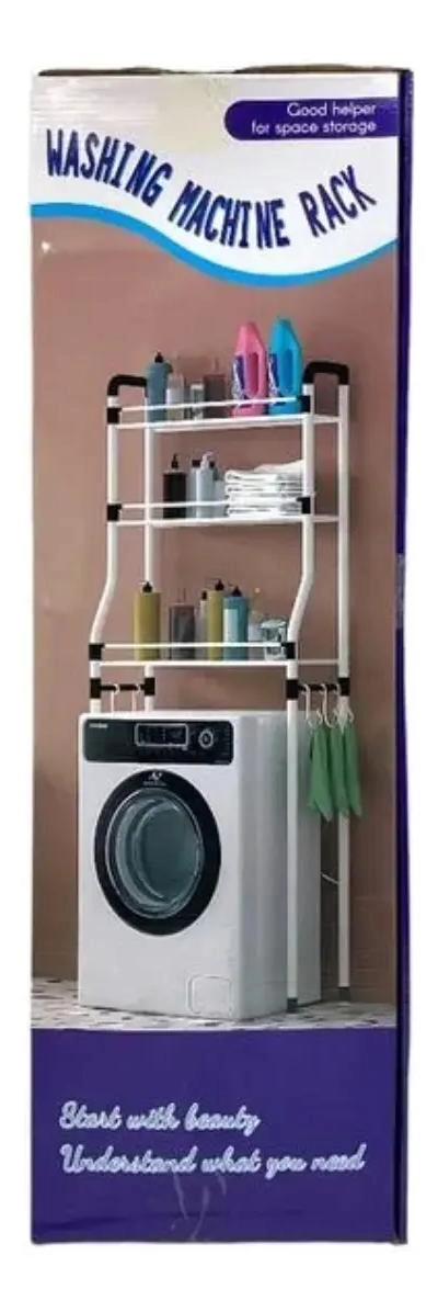 ORGANIZADOR DE BAÑO CON 3 NIVELES Y ESTRUCTURA COMPACTA DE 46X25X155 CM - 2