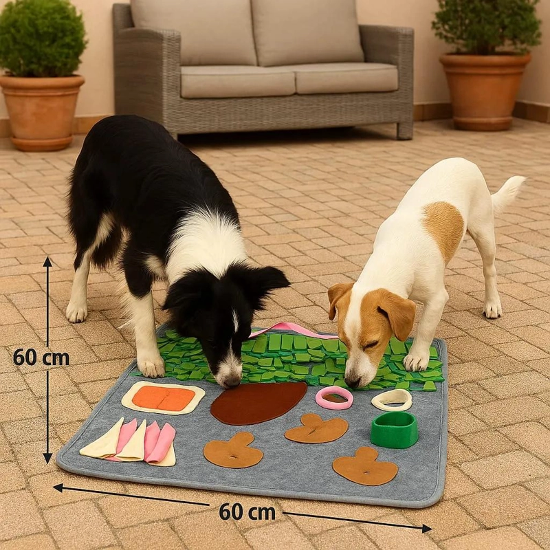 ALFOMBRA PARA MASCOTAS CON JUGUETES OLFATIVOS 40X40 CM - 3