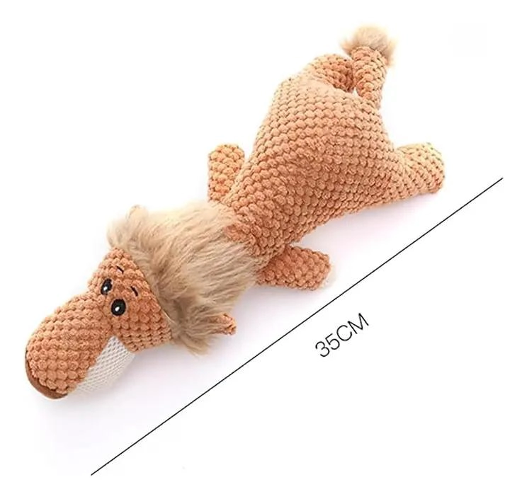 SET DE 3 PELUCHES CON SONIDO PARA MASCOTAS MORDEDORES RESISTENTES - 4