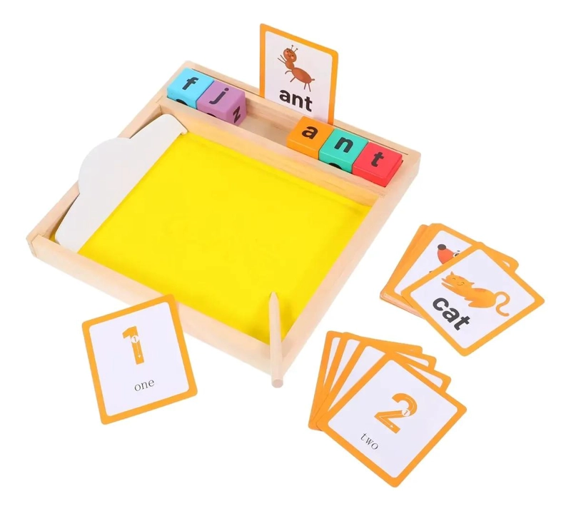 BANDEJA PARA ESCRITURA CON ARENA PARA PRACTICA DE TRAZOS MONTESSORI - 2