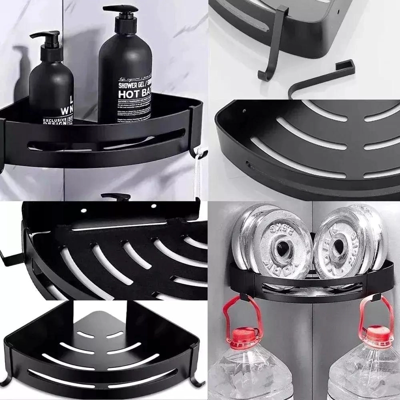 SET DE ORGANIZADORES PARA DUCHA CON REPISA Y ACCESORIOS PARA BAÑO 3 PIEZAS - 3