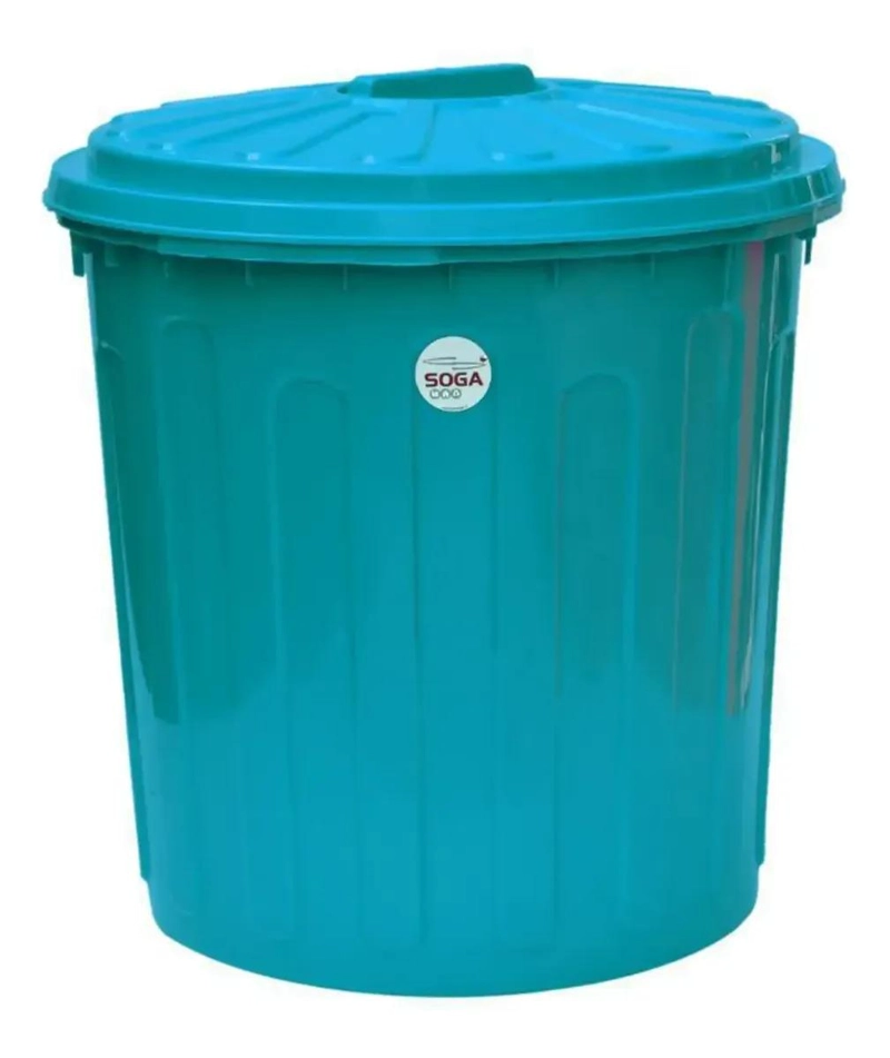 CANASTO BASURERO PLASTICO GRIS RESISTENTE CAPACIDAD 20 LITROS - 1