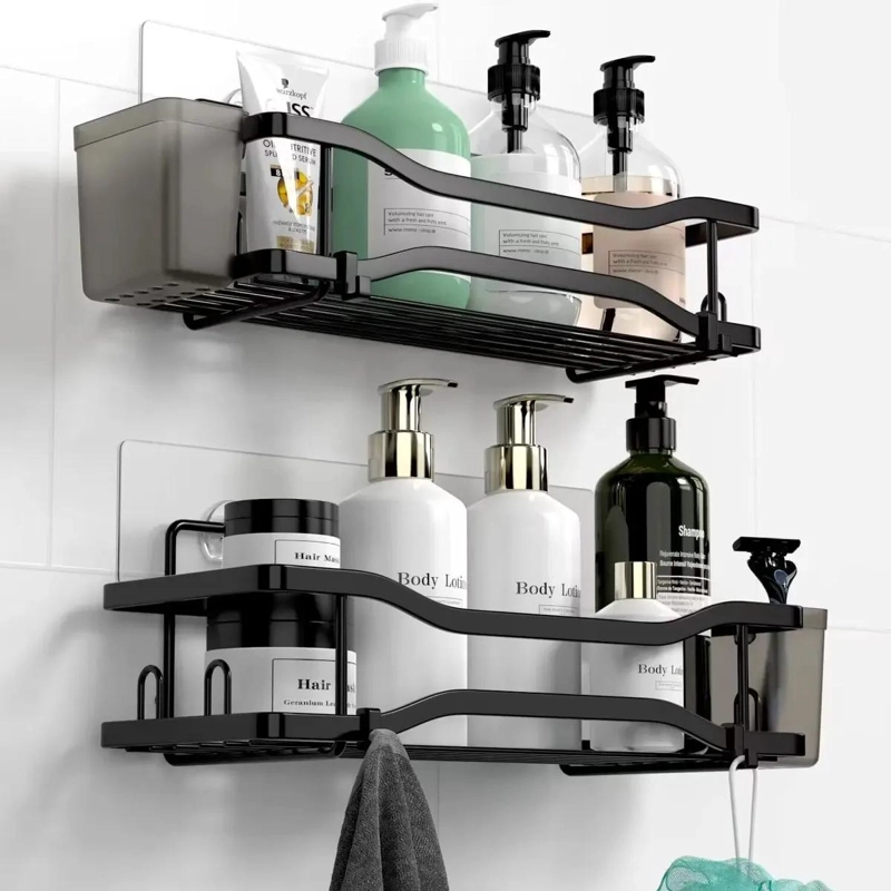 ORGANIZADOR PARA DUCHA CON REPISA Y ACCESORIOS PARA BAÑO SET DE 2 - 3