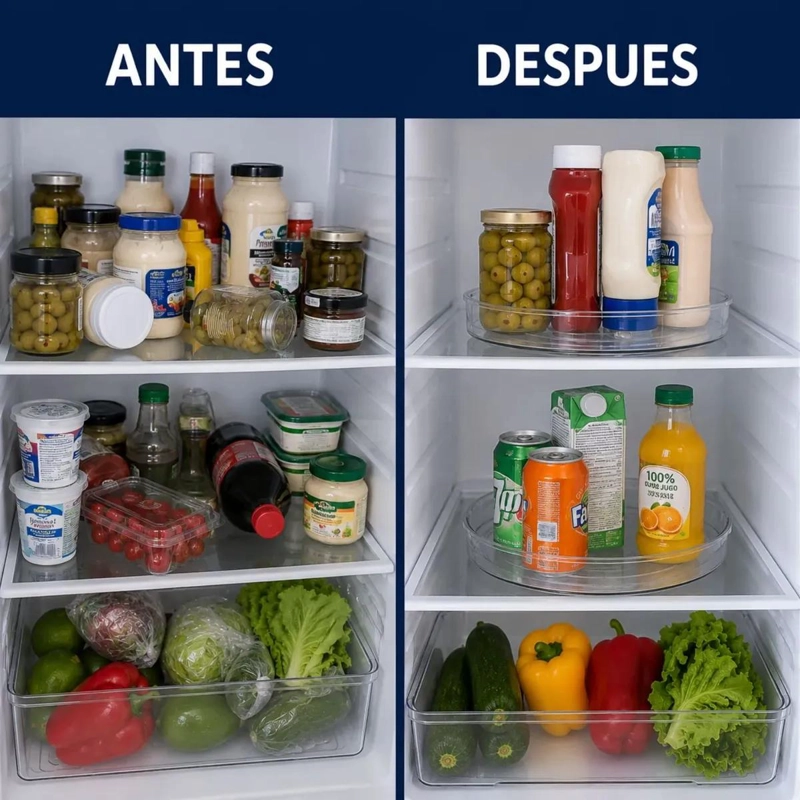 PACK DE 2 BANDEJAS GIRATORIAS ACRILICAS PARA ORGANIZAR - 5
