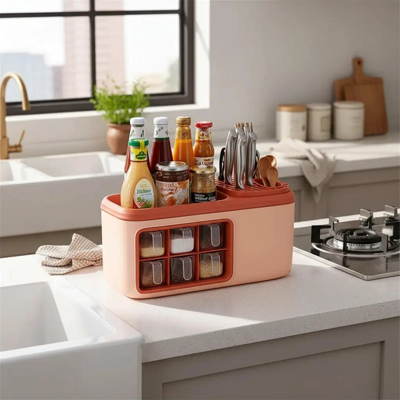 ORGANIZADOR DE COCINA PARA ESPECIAS MULTIFUNCIONAL Y PRACTICO - 1