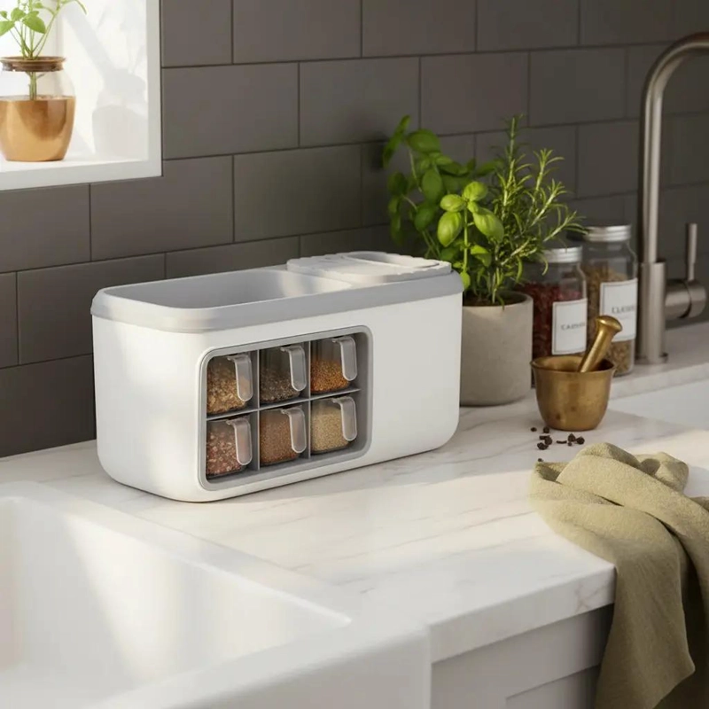 ORGANIZADOR DE COCINA PARA ESPECIAS MULTIFUNCIONAL Y PRACTICO - 3