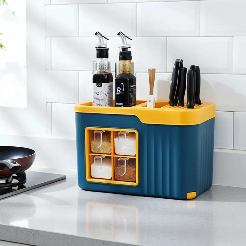 ORGANIZADOR DE COCINA PARA ESPECIAS MULTIFUNCIONAL Y PRACTICO - 5