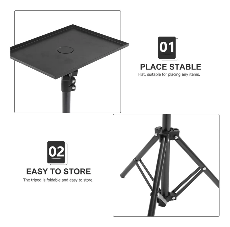 SOPORTE AJUSTABLE PARA PROYECTOR CON TRIPODE Y BANDEJA DE 55 A 200 CM - 5
