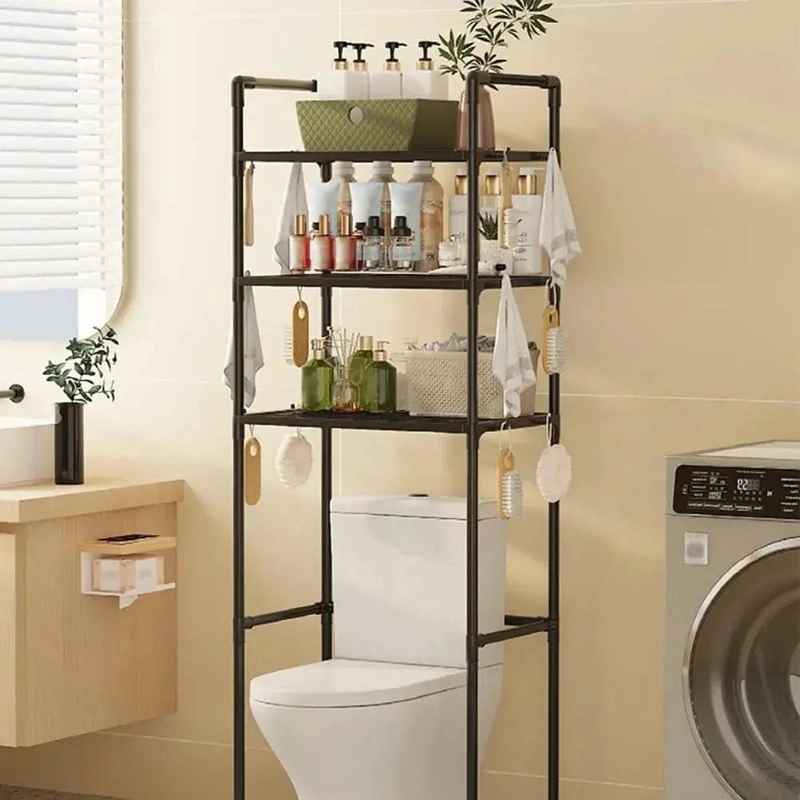 ESTANTE ORGANIZADOR PARA BAÑO DE 3 NIVELES EN METAL RESISTENTE - 1