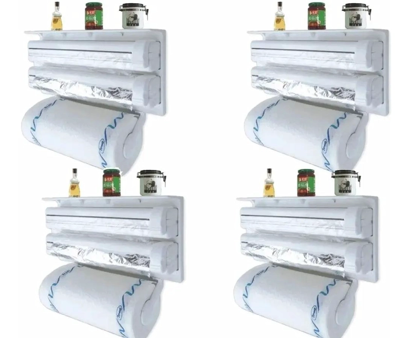 DISPENSADOR TRIPLE PARA TOALLAS DE COCINA CON DISEÑO COMPACTO - 1