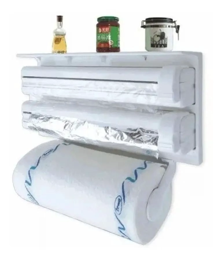 DISPENSADOR TRIPLE PARA TOALLAS DE COCINA CON DISEÑO COMPACTO - 2