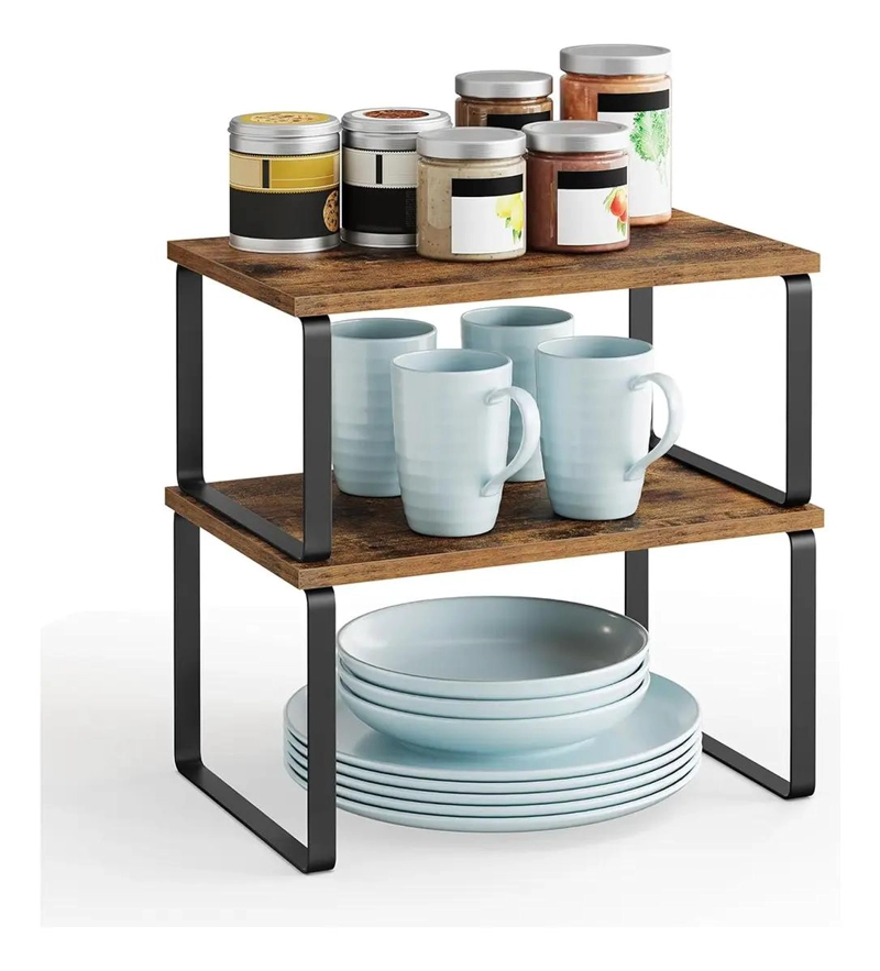 ORGANIZADOR DE COCINA EXTENSIBLE CON 2 ESTANTES PARA ESPECIAS - 1