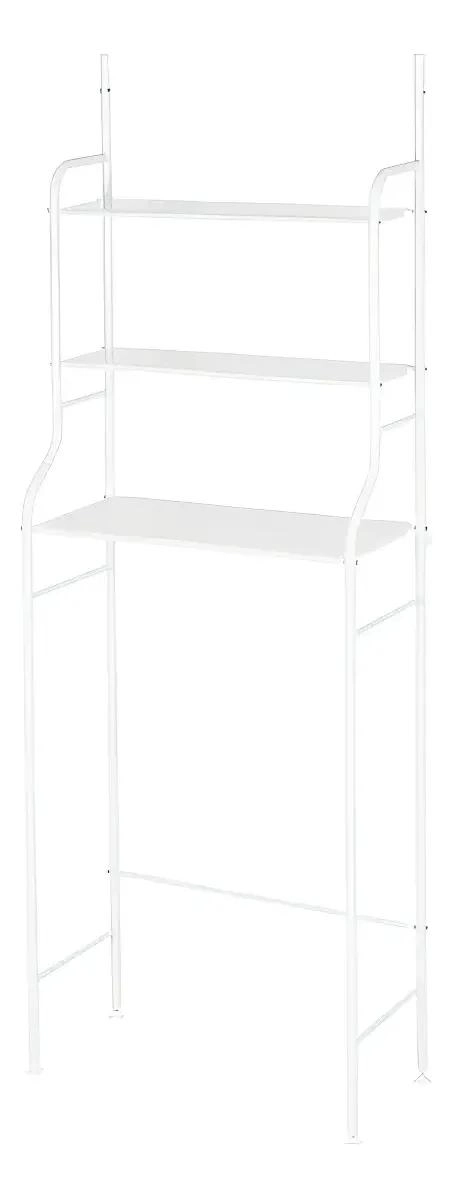 ESTANTE ORGANIZADOR PARA BAÑO CON 3 NIVELES DE METAL BLANCO - 2
