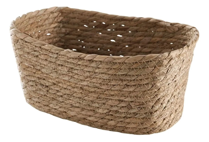 CANASTO ORGANIZADOR DE JUNCO 34X24X17 CM PARA ALMACENAMIENTO - 1