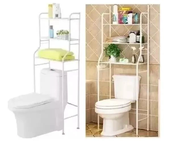ESTANTE ORGANIZADOR PARA BAÑO CON TRES NIVELES Y DISEÑO COMPACTO - 4