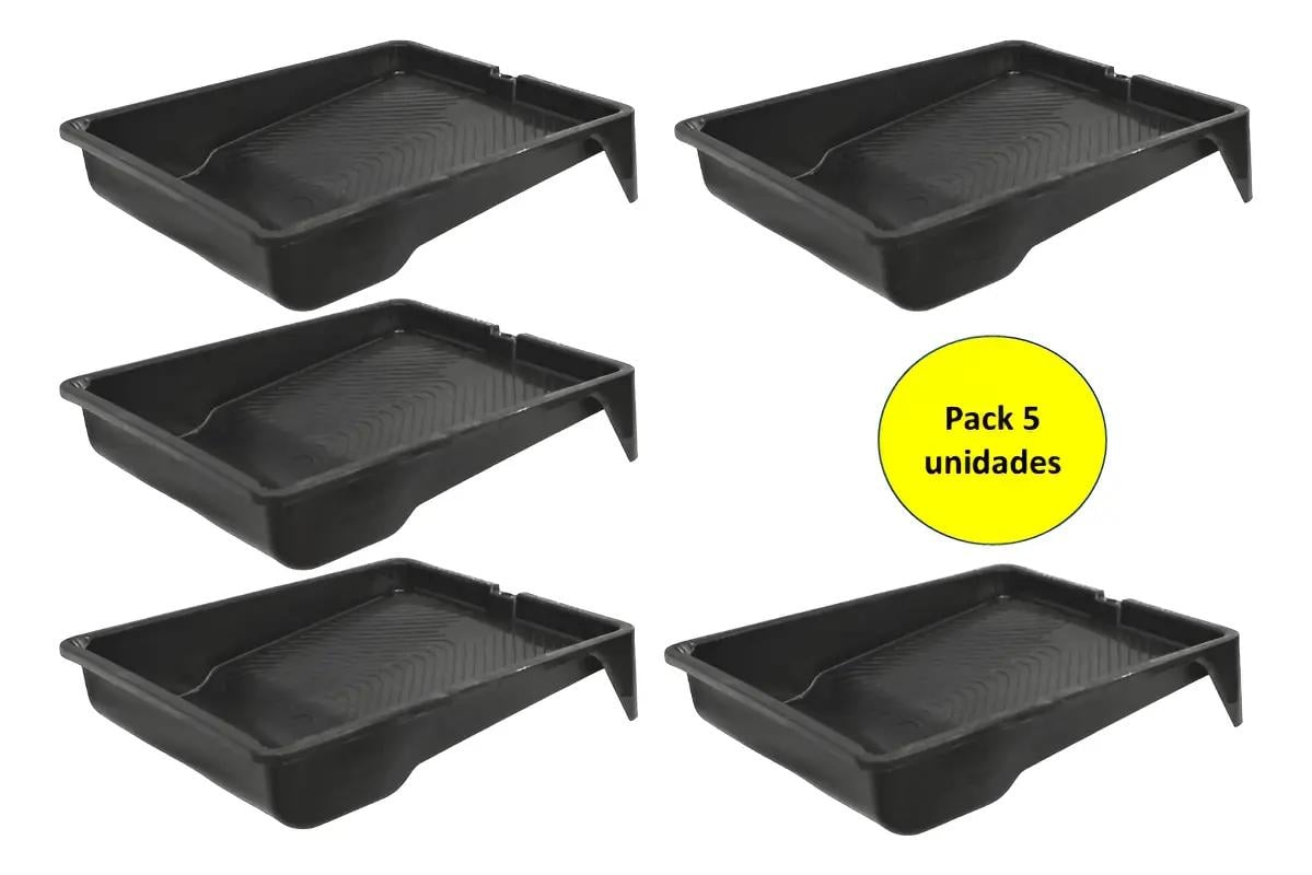 SET DE 5 BANDEJAS PARA PINTAR DE 37X30 CM PARA PINTURAS Y SOLVENTES - 1