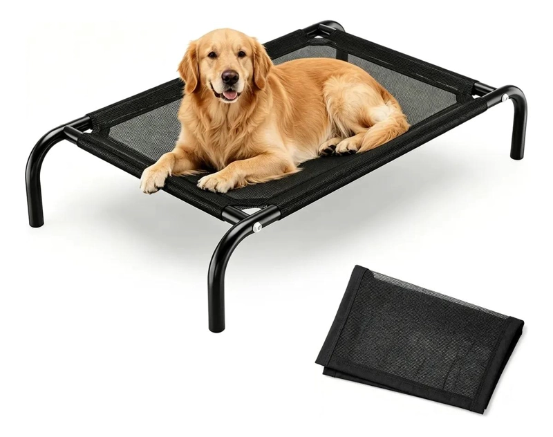 CAMA ELEVADA PARA MASCOTAS CON DISEÑO REFRESCANTE Y VENTILADO - 1
