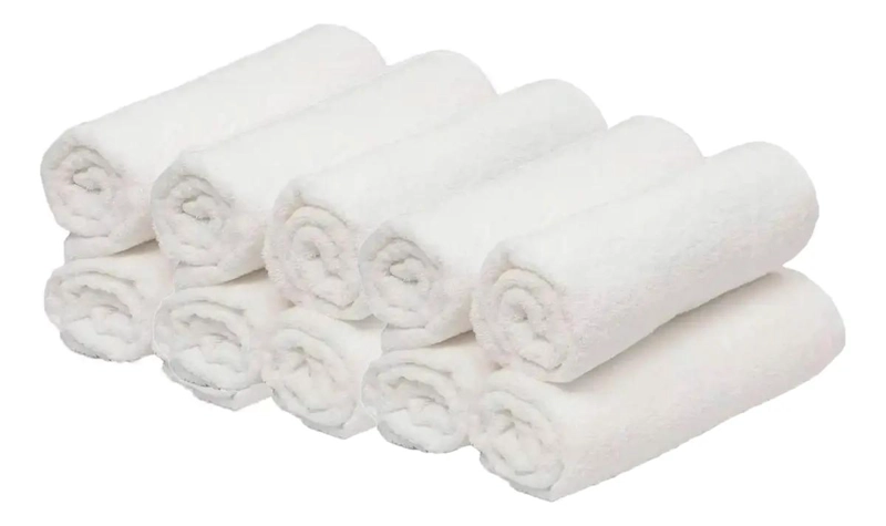 SET DE 10 TOALLAS DE MICROFIBRA PARA PELUQUERIA Y DUCHA - 1