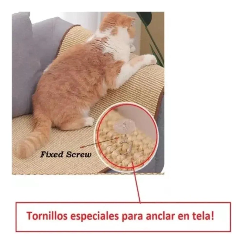 RASCADOR PARA GATO TIPO ALFOMBRA PARA SILLON Y MUEBLES - 4