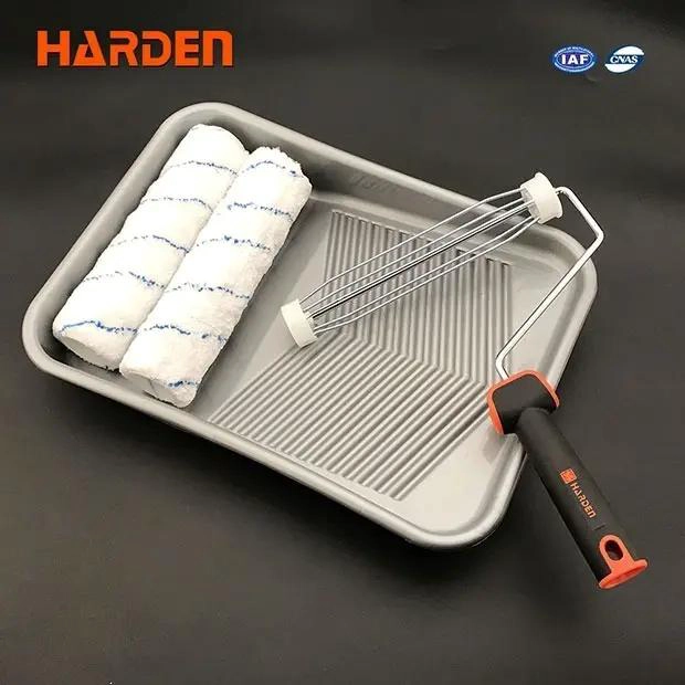 KIT DE RODILLOS PARA PINTAR CON BANDEJA Y REPUESTO DE 4 PIEZAS - 2