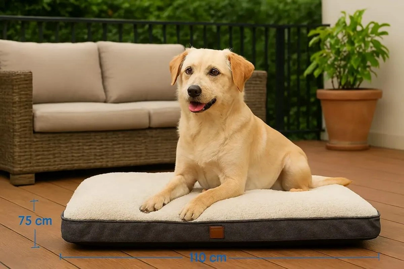 COLCHONETA PARA MASCOTAS CON DIMENSIONES 110X75X10 CM COMODA Y RESISTENTE - 4