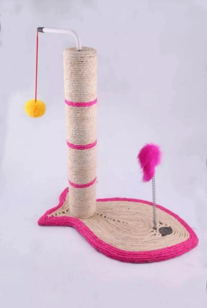 TORRE RASCADOR PARA GATOS CON DISEÑO EN FORMA DE PEZ - 3