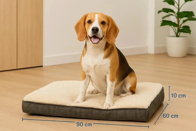 COLCHONETA PARA MASCOTAS 90X60X10 CM COMODA Y RESISTENTE - 3
