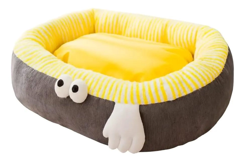 CAMA ACOLCHADA PARA MASCOTA CON DISEÑO DIVERTIDO Y TAMAÑO XXL - 1