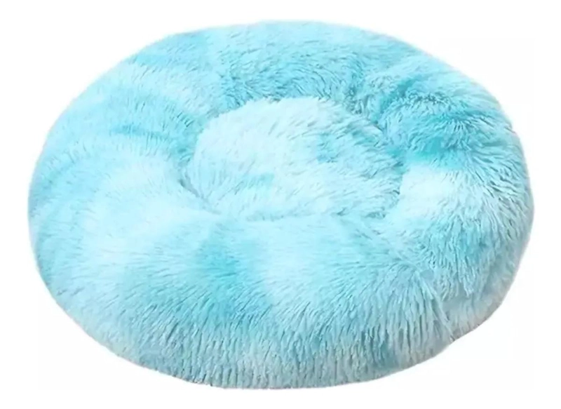 CAMA REDONDA ANTIESTRE S PARA MASCOTAS PELUDA DE 70 CM - 1