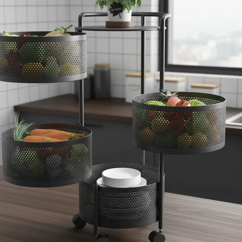 CARRITO ORGANIZADOR DE 3 NIVELES CON ESTRUCTURA COMPACTA Y RESISTENTE - 3
