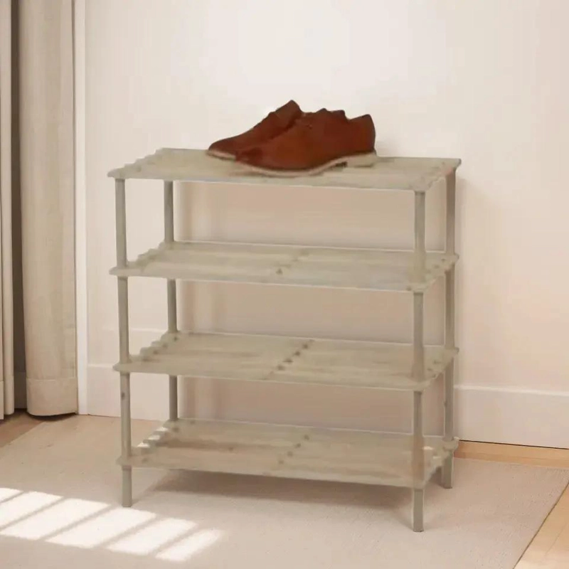 ZAPATERO DE MADERA CON 4 NIVELES PARA ALMACENAMIENTO ORGANIZADO - 2
