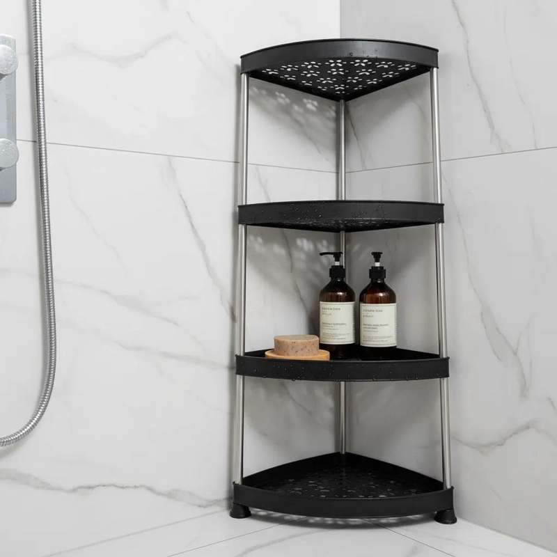 ESTANTE ESQUINERO ORGANIZADOR DE 3 NIVELES PARA COCINA Y BAÑO - 3