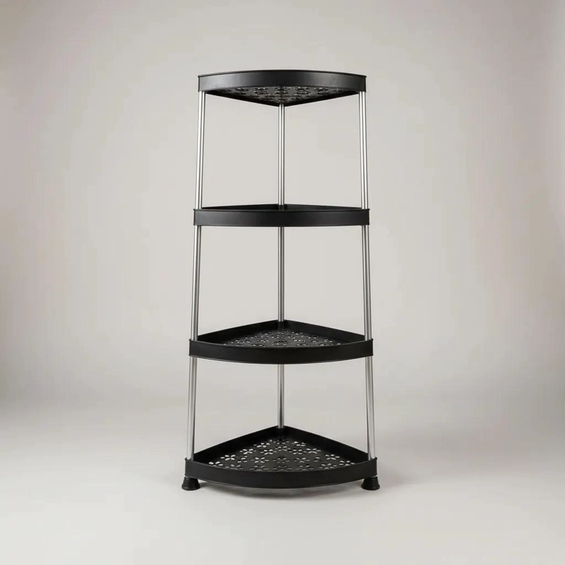 ESTANTE ESQUINERO ORGANIZADOR DE 3 NIVELES PARA COCINA Y BAÑO - 4
