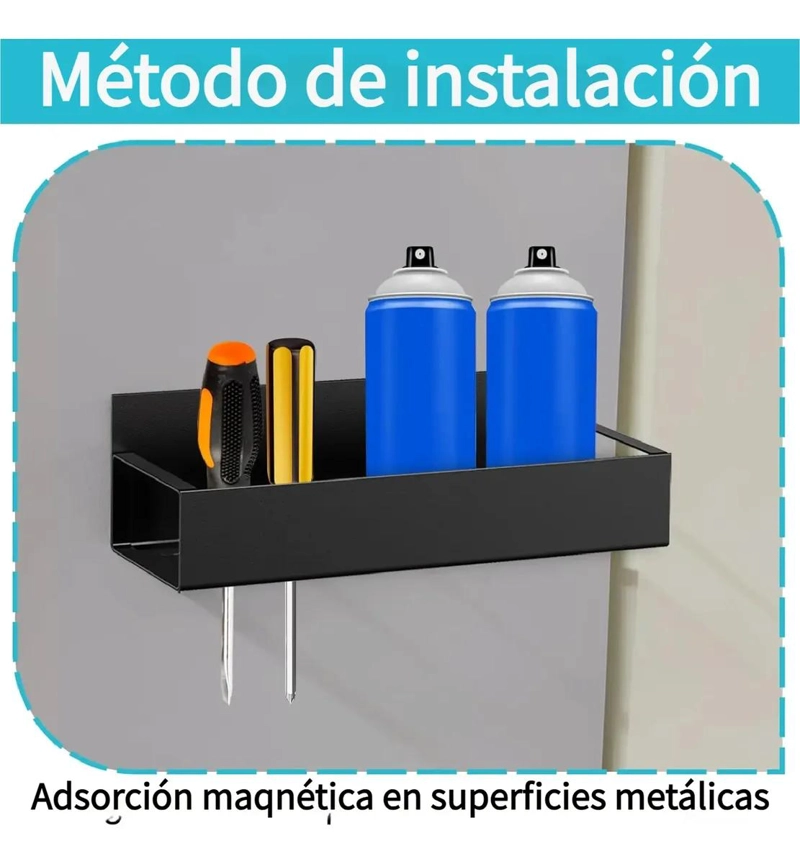 ESTANTE MAGNE TICO PARA REFRIGERADOR CON 4 PIEZAS ORGANIZADORAS - 4