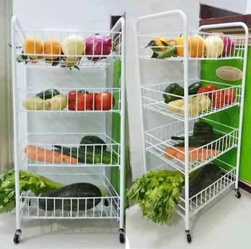 CARRITO ORGANIZADOR PARA FRUTAS Y VERDURAS CON RUEDAS Y MULTIPLES NIVELES - 1