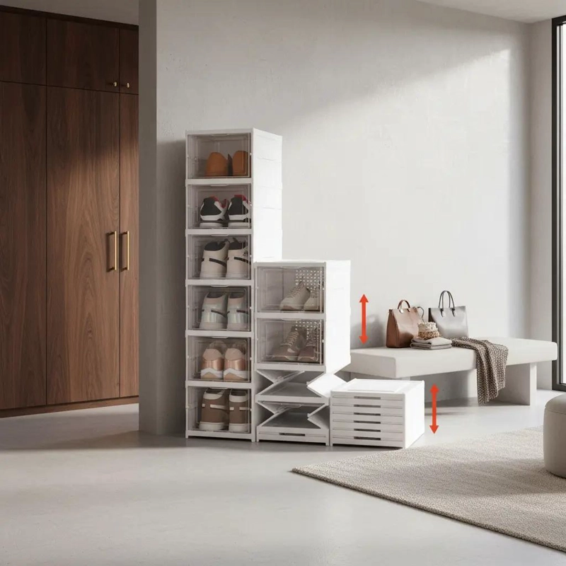 ZAPATERA PLEGABLE ORGANIZADOR CON 3 NIVELES Y ESTRUCTURA FIRME - 1