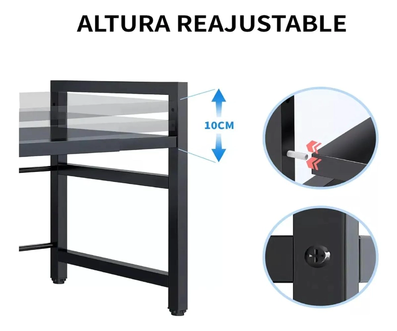 ESTANTE ORGANIZADOR MULTIFUNCIONAL DE DOS NIVELES 49X48X26 CM - 4