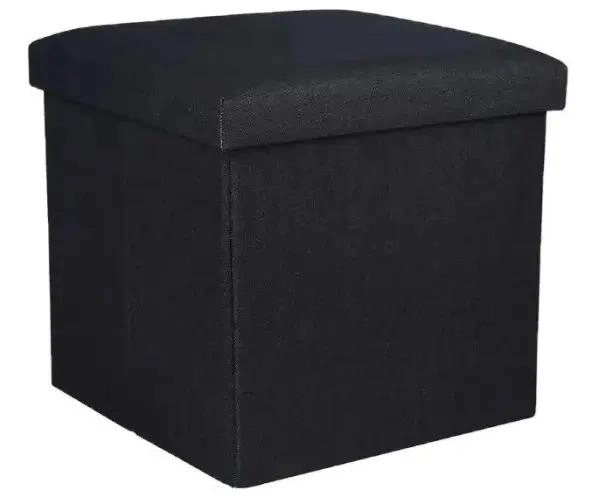 PUFF SILLA BAUL ORGANIZADOR MULTIFUNCIONAL 38X38 CM PARA ESPACIOS PEQUEÑOS - 1