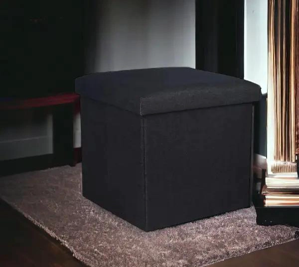 PUFF SILLA BAUL ORGANIZADOR MULTIFUNCIONAL 38X38 CM PARA ESPACIOS PEQUEÑOS - 2