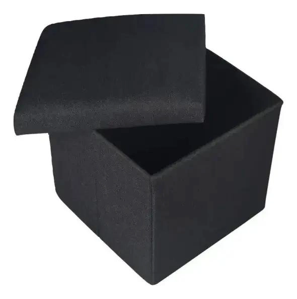 PUFF SILLA BAUL ORGANIZADOR MULTIFUNCIONAL 38X38 CM PARA ESPACIOS PEQUEÑOS - 3
