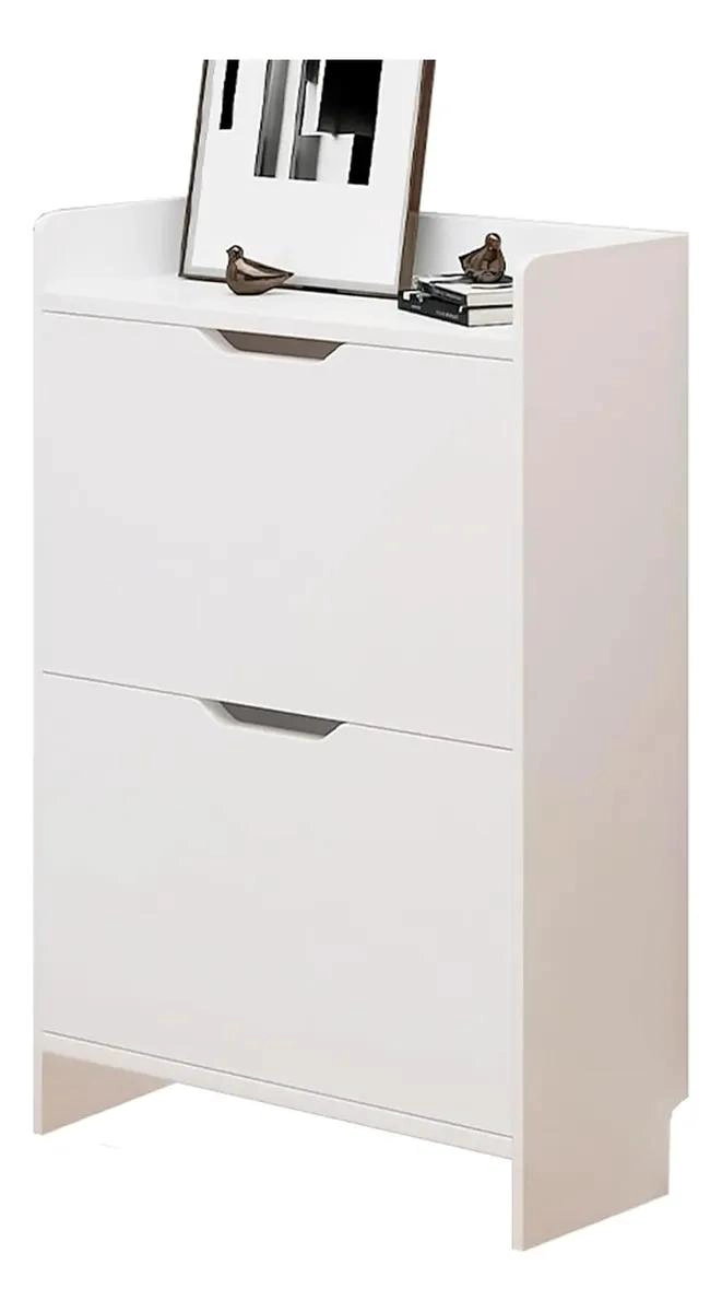 MUEBLE ORGANIZADOR PARA ZAPATOS CON 2 NIVELES Y CAJONERA - 1